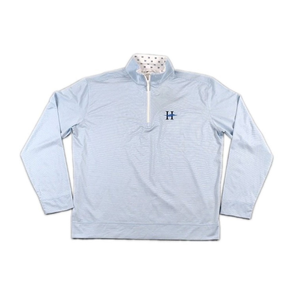 NWT Horn Legend Performance Luxury 1/4 Zip Golf Pullover Mens Sz M  Stripped